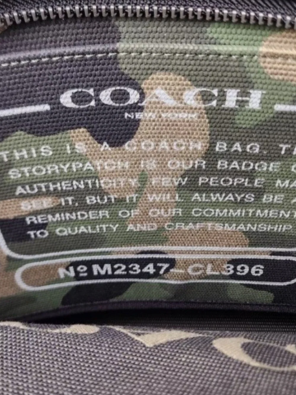 Coach Tote 38 In Camo Print